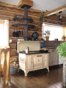 The wood cook stove